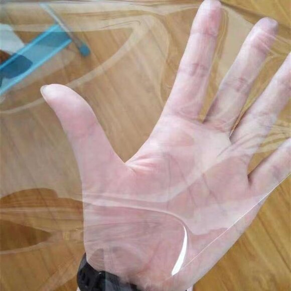 Premium Heavy-Duty 44" Clear PVC Table Cover - Elasticized for Perfect Fit - Picture 2 of 9